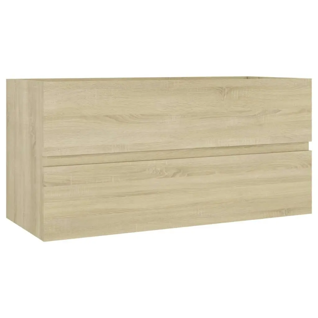 2 Piece Bathroom Furniture Set Sonoma Oak Engineered Wood 804893