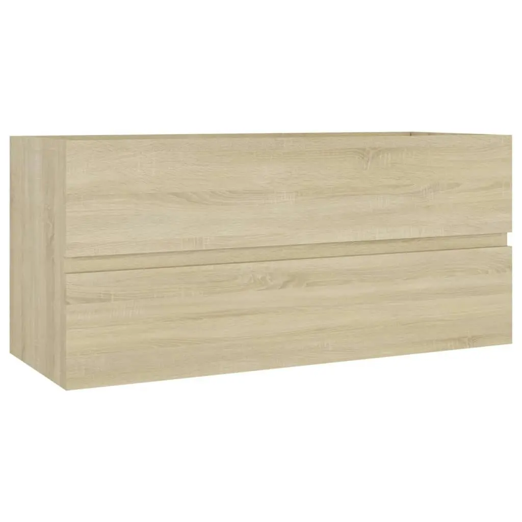 2 Piece Bathroom Furniture Set Sonoma Oak Engineered Wood 804902