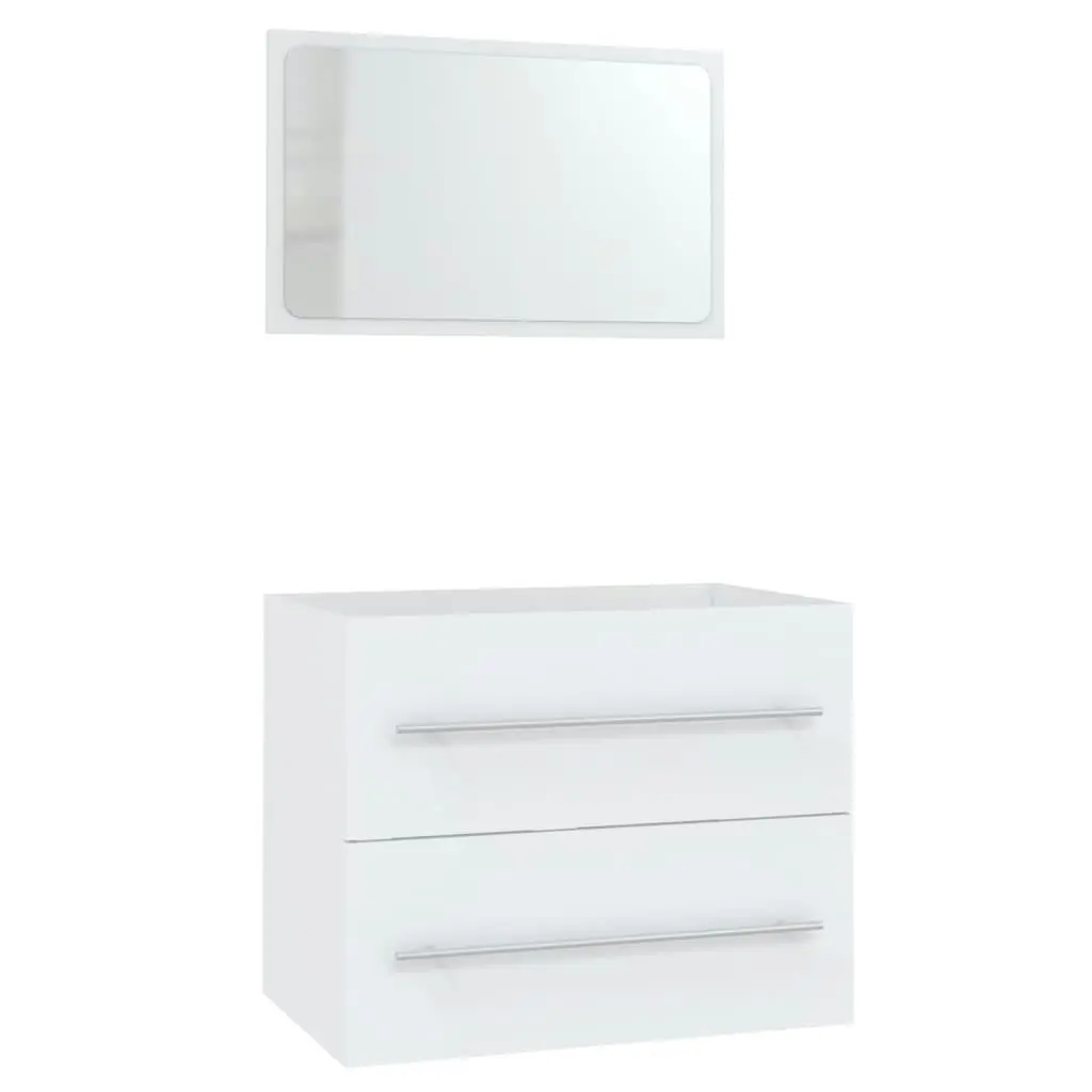 3 Piece Bathroom Furniture Set White 3152835