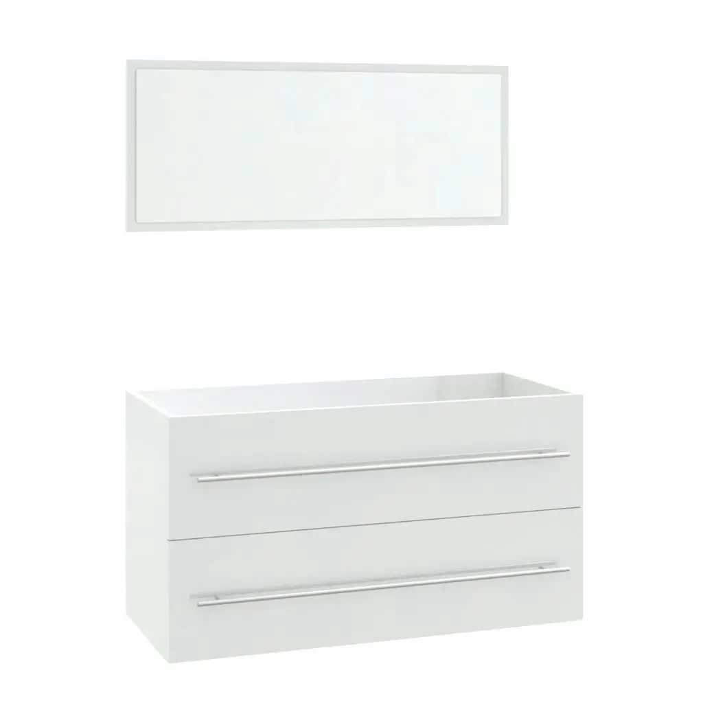 3 Piece Bathroom Furniture Set White 3152848