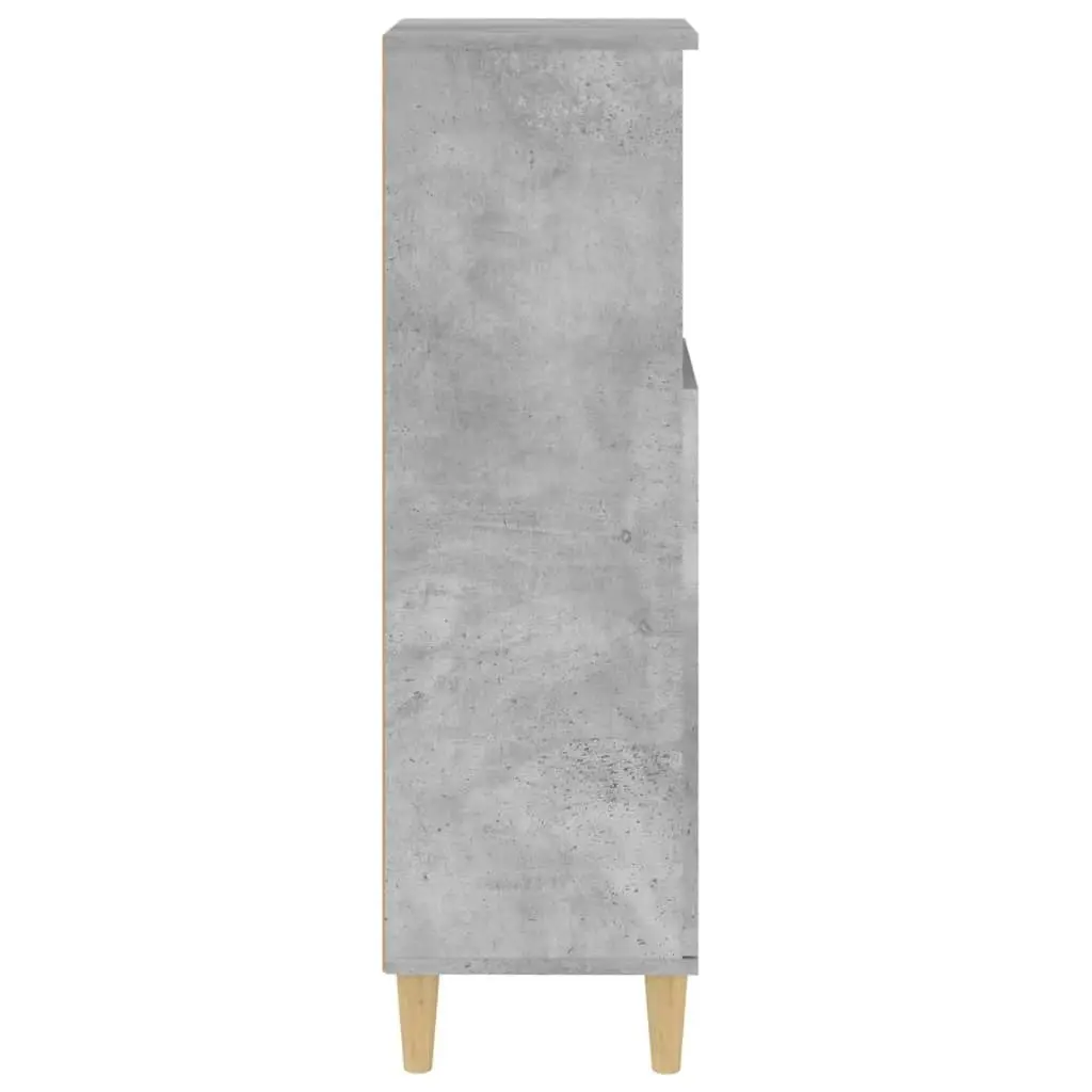 Bathroom Cabinet Concrete Grey 30x30x100 cm Engineered Wood 819808