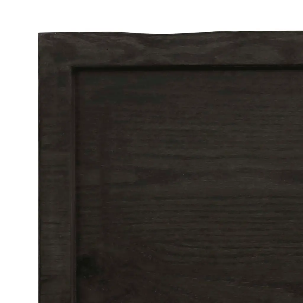 Bathroom Countertop Dark Brown 120x30x4 cm Treated Solid Wood 3156233