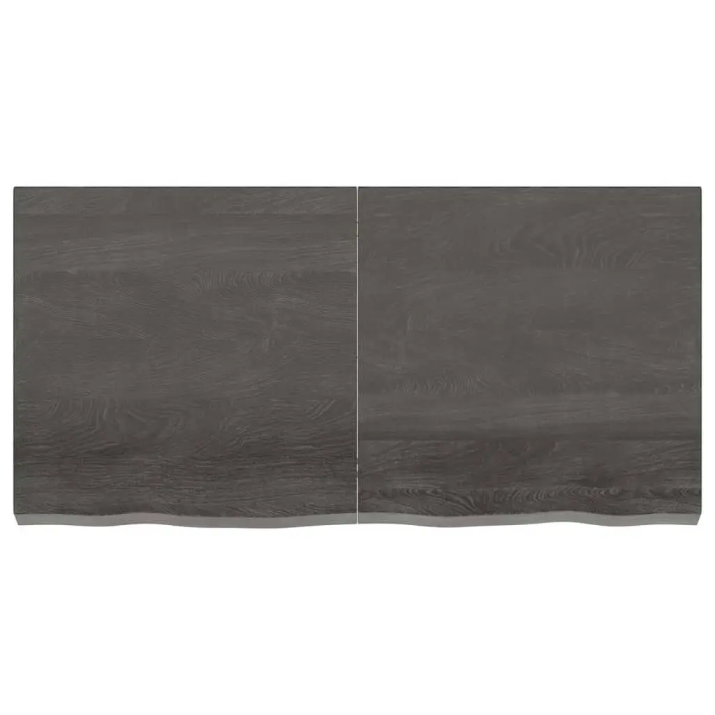 Bathroom Countertop Dark Brown 120x60x6 cm Treated Solid Wood 3156240