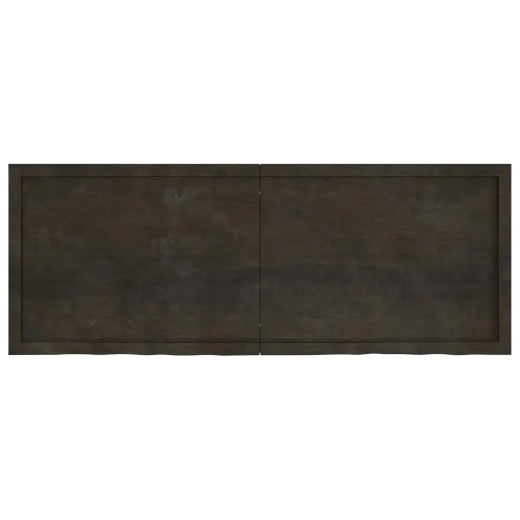 Bathroom Countertop Dark Brown 160x60x4 cm Treated Solid Wood 3156255