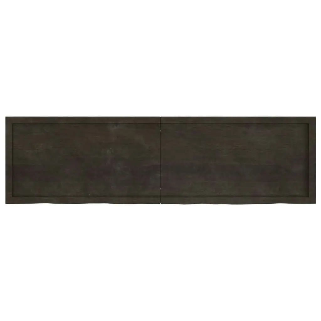 Bathroom Countertop Dark Brown 180x50x4 cm Treated Solid Wood 3156261