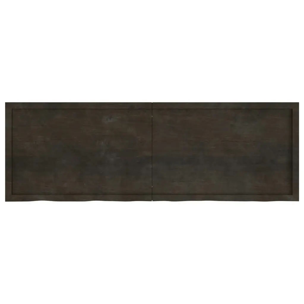 Bathroom Countertop Dark Brown 180x60x4 cm Treated Solid Wood 3156263