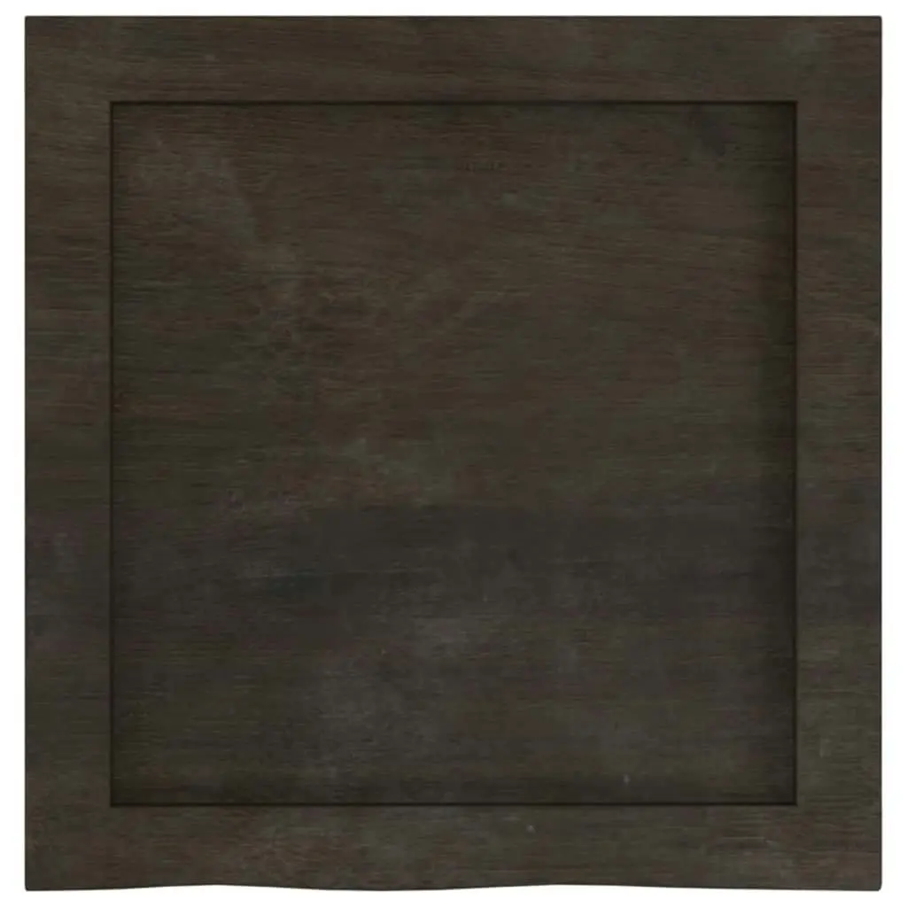 Bathroom Countertop Dark Brown 40x40x4 cm Treated Solid Wood 3156189