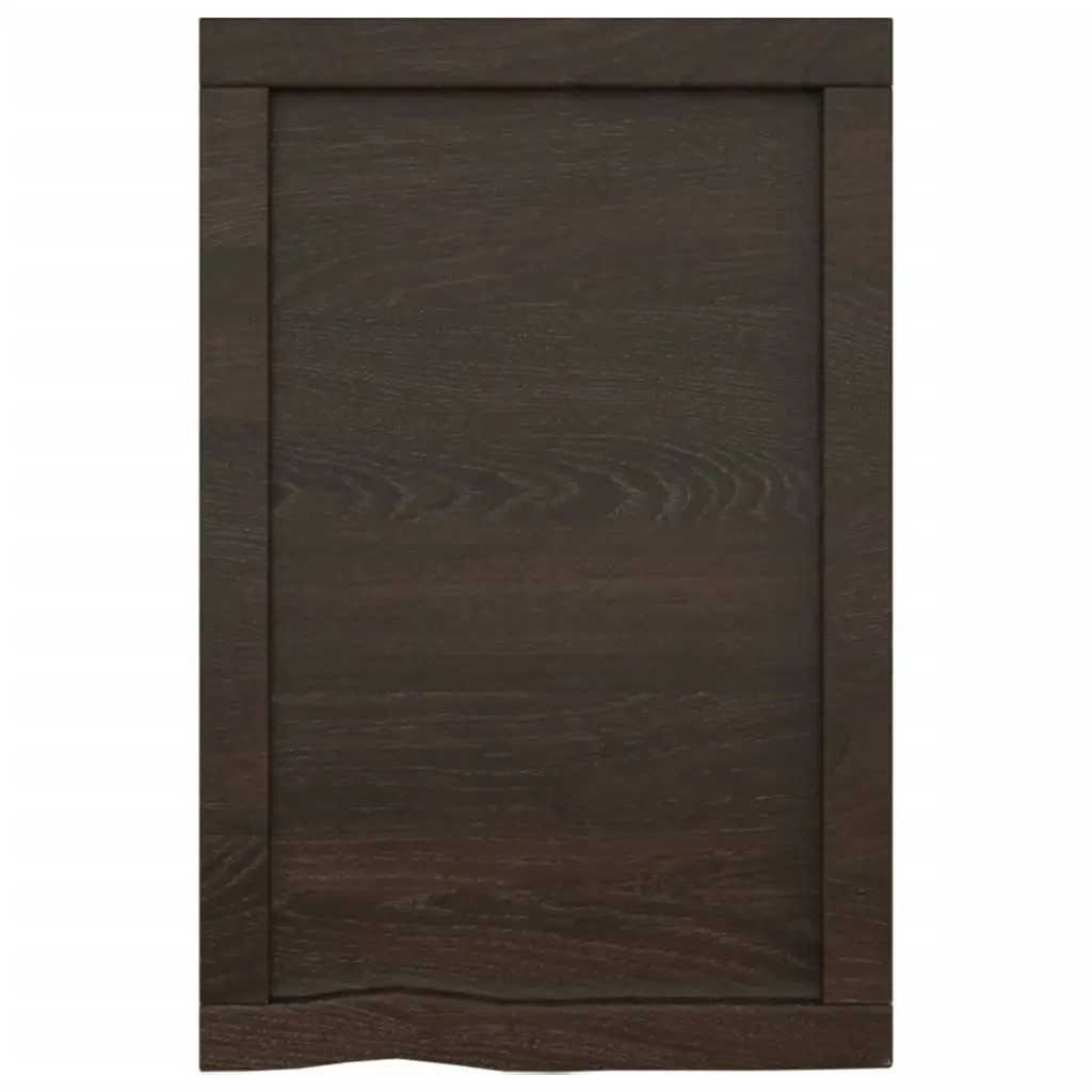 Bathroom Countertop Dark Brown 40x50x4 cm Treated Solid Wood 3156192