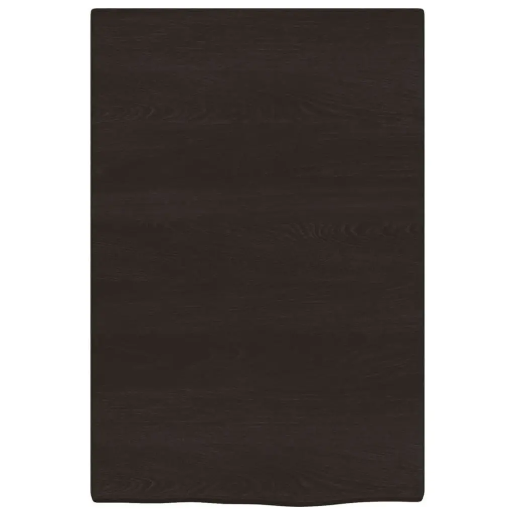 Bathroom Countertop Dark Brown 40x60x2 cm Treated Solid Wood 3156194