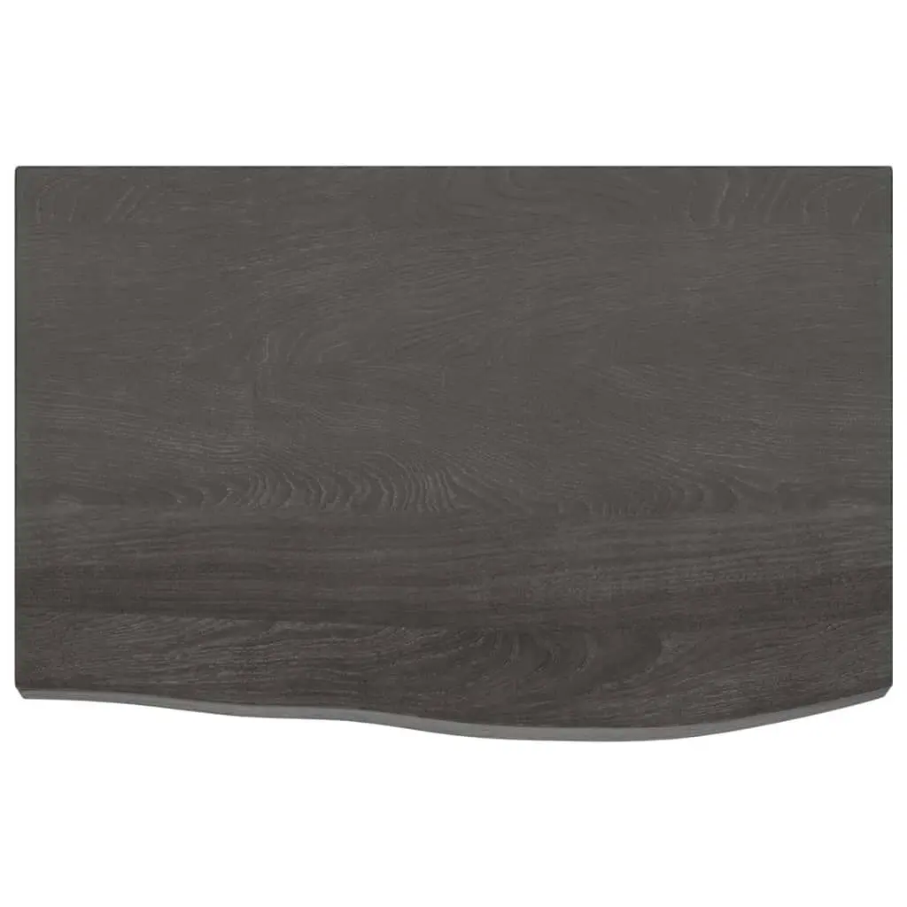 Bathroom Countertop Dark Brown 60x40x4 cm Treated Solid Wood 3156201