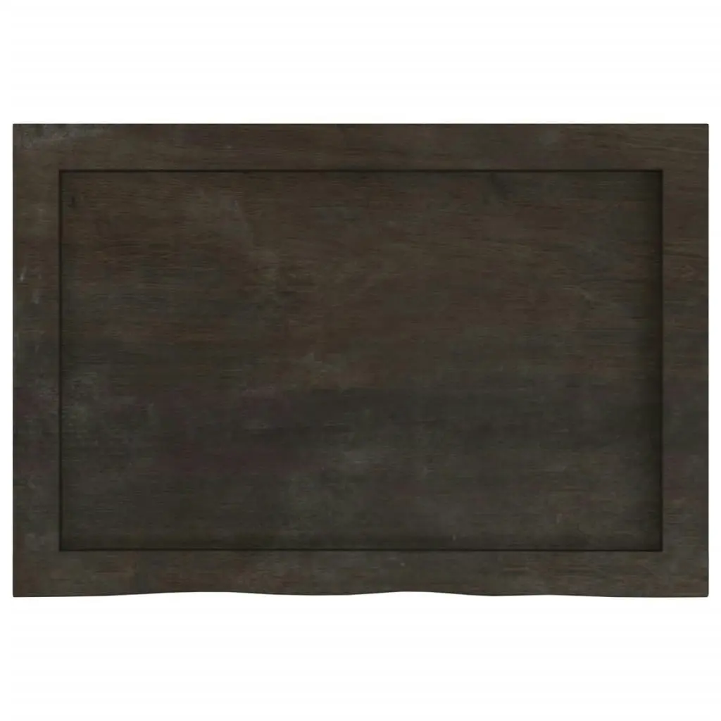 Bathroom Countertop Dark Brown 60x40x4 cm Treated Solid Wood 3156201