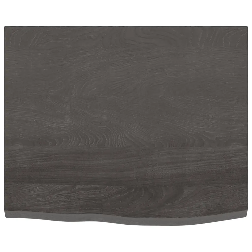 Bathroom Countertop Dark Brown 60x50x2 cm Treated Solid Wood 3156203