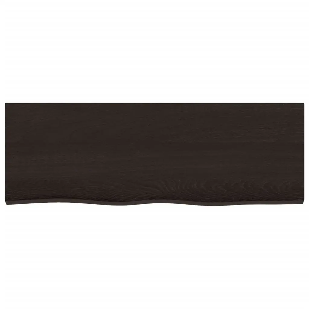 Bathroom Countertop Dark Brown 80x30x2 cm Treated Solid Wood 3156209