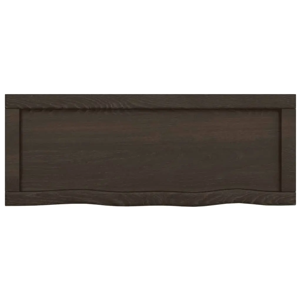 Bathroom Countertop Dark Brown 80x30x4 cm Treated Solid Wood 3156210