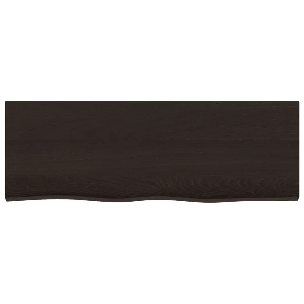 Bathroom Countertop Dark Brown 80x30x4 cm Treated Solid Wood 3156210