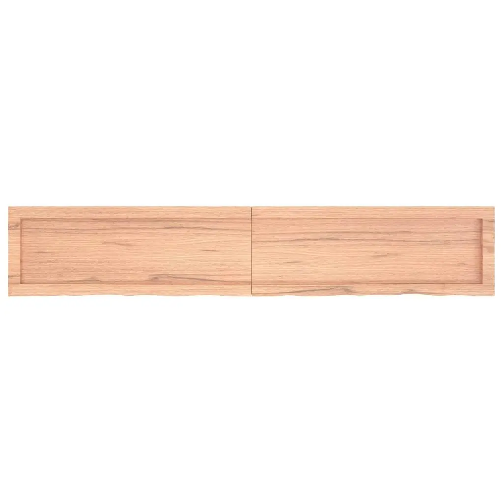 Bathroom Countertop Light Brown 160x30x4 cm Treated Solid Wood 3156153