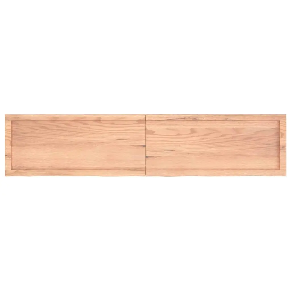 Bathroom Countertop Light Brown 180x40x4 cm Treated Solid Wood 3156163