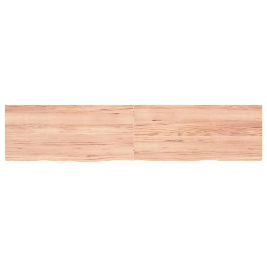 Bathroom Countertop Light Brown 180x40x4 cm Treated Solid Wood 3156163