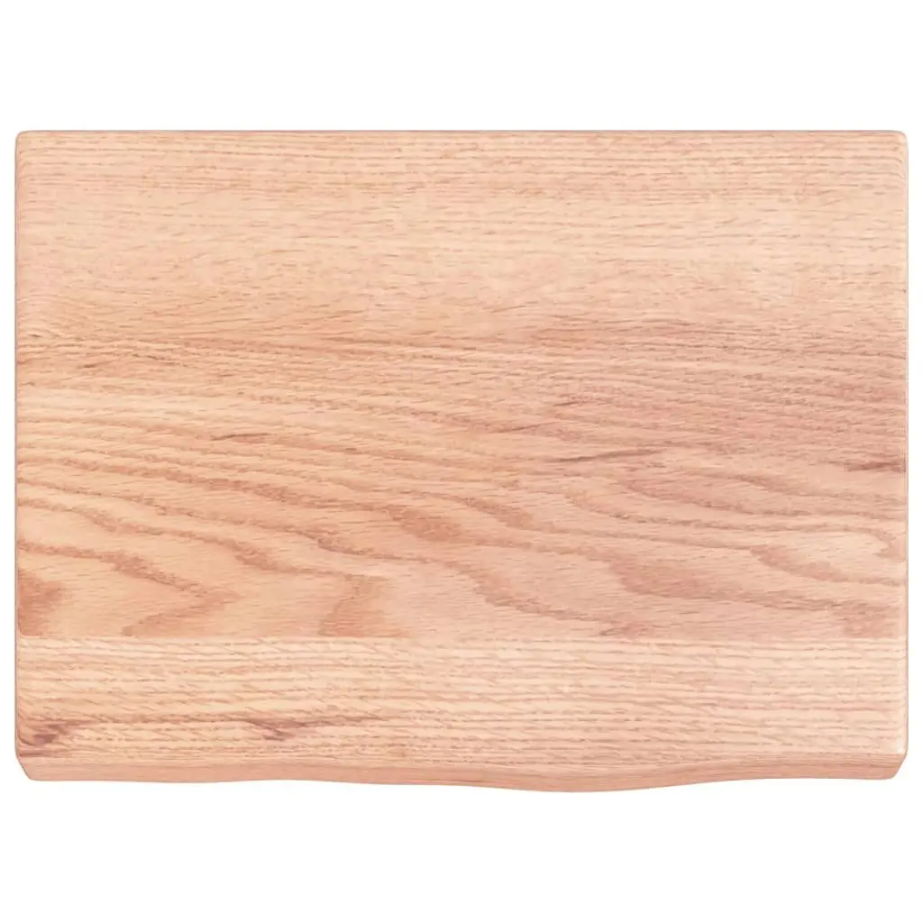 Bathroom Countertop Light Brown 40x30x4 cm Treated Solid Wood 3156090