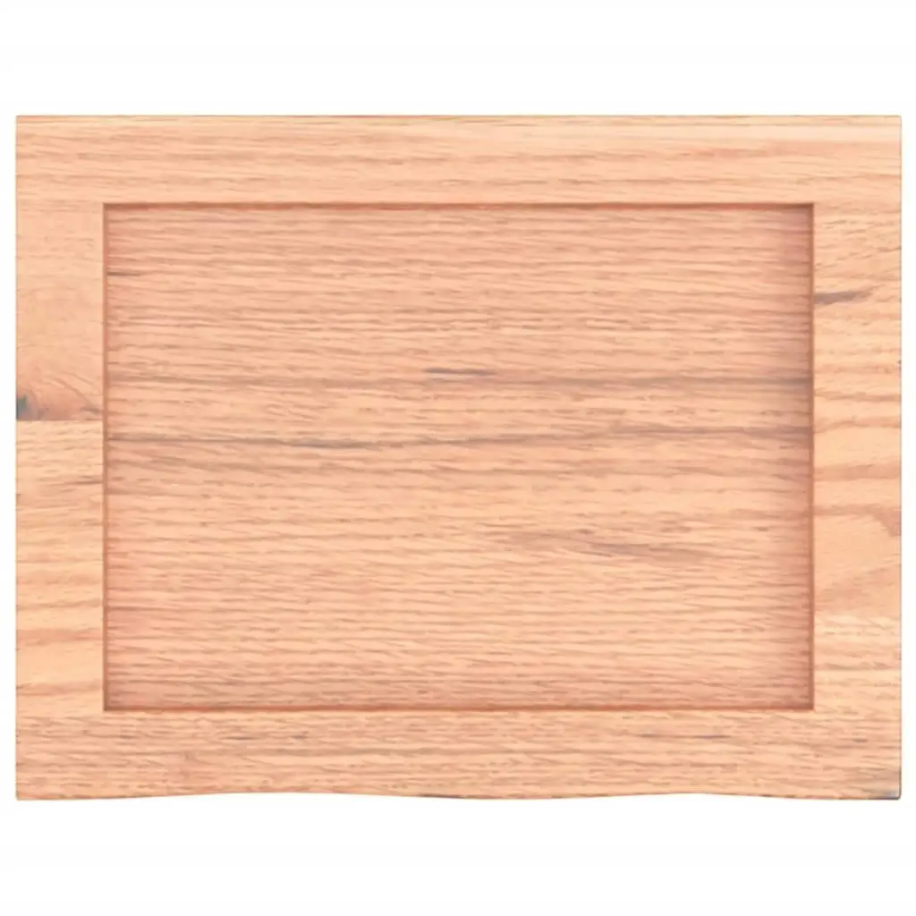 Bathroom Countertop Light Brown 40x30x4 cm Treated Solid Wood 3156090