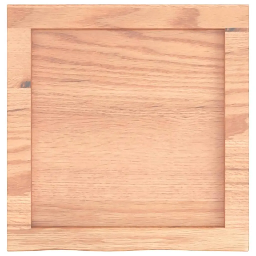 Bathroom Countertop Light Brown 40x40x4 cm Treated Solid Wood 3156093