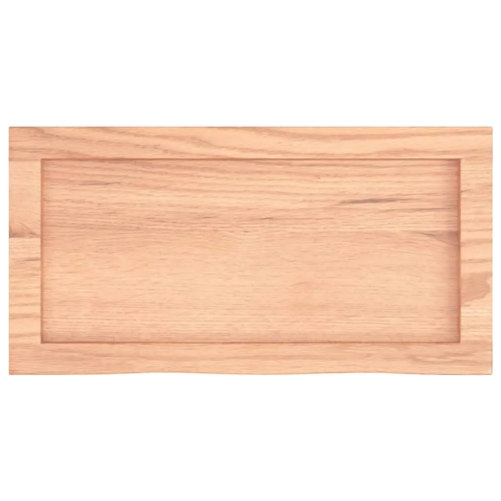 Bathroom Countertop Light Brown 60x30x4 cm Treated Solid Wood 3156102