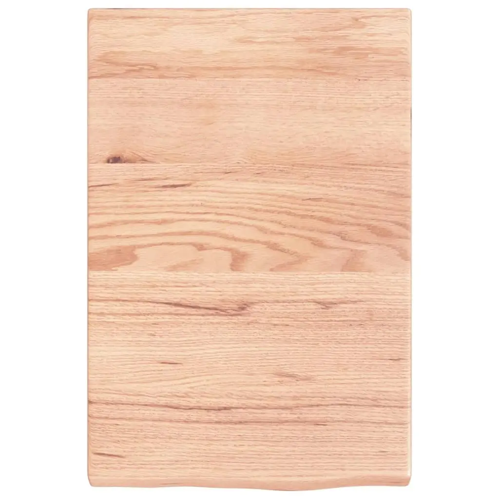 Bathroom Countertop Light Brown 40x60x4 cm Treated Solid Wood 3156099