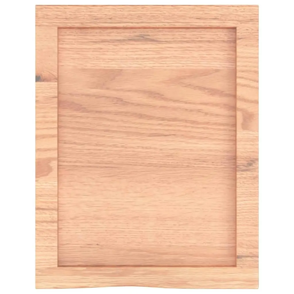 Bathroom Countertop Light Brown 40x50x4 cm Treated Solid Wood 3156096