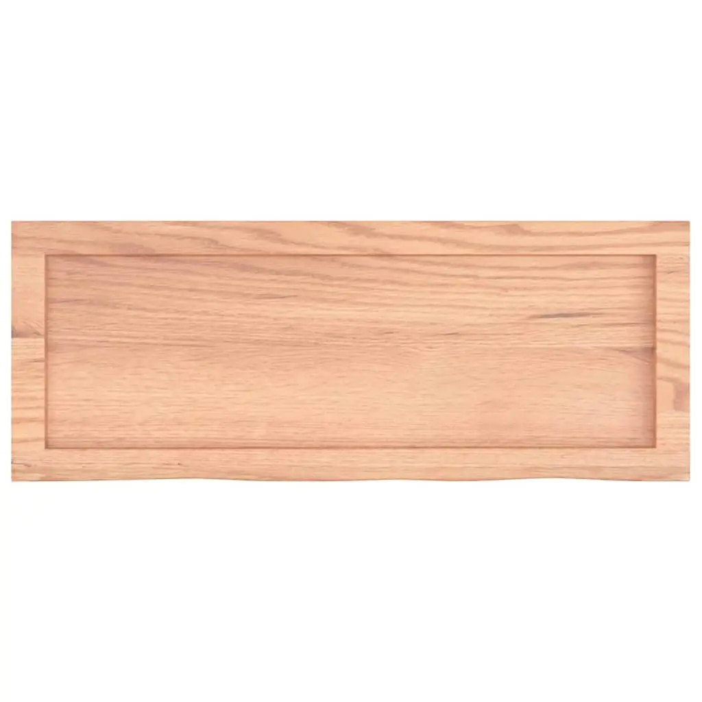 Bathroom Countertop Light Brown 80x30x4 cm Treated Solid Wood 3156114