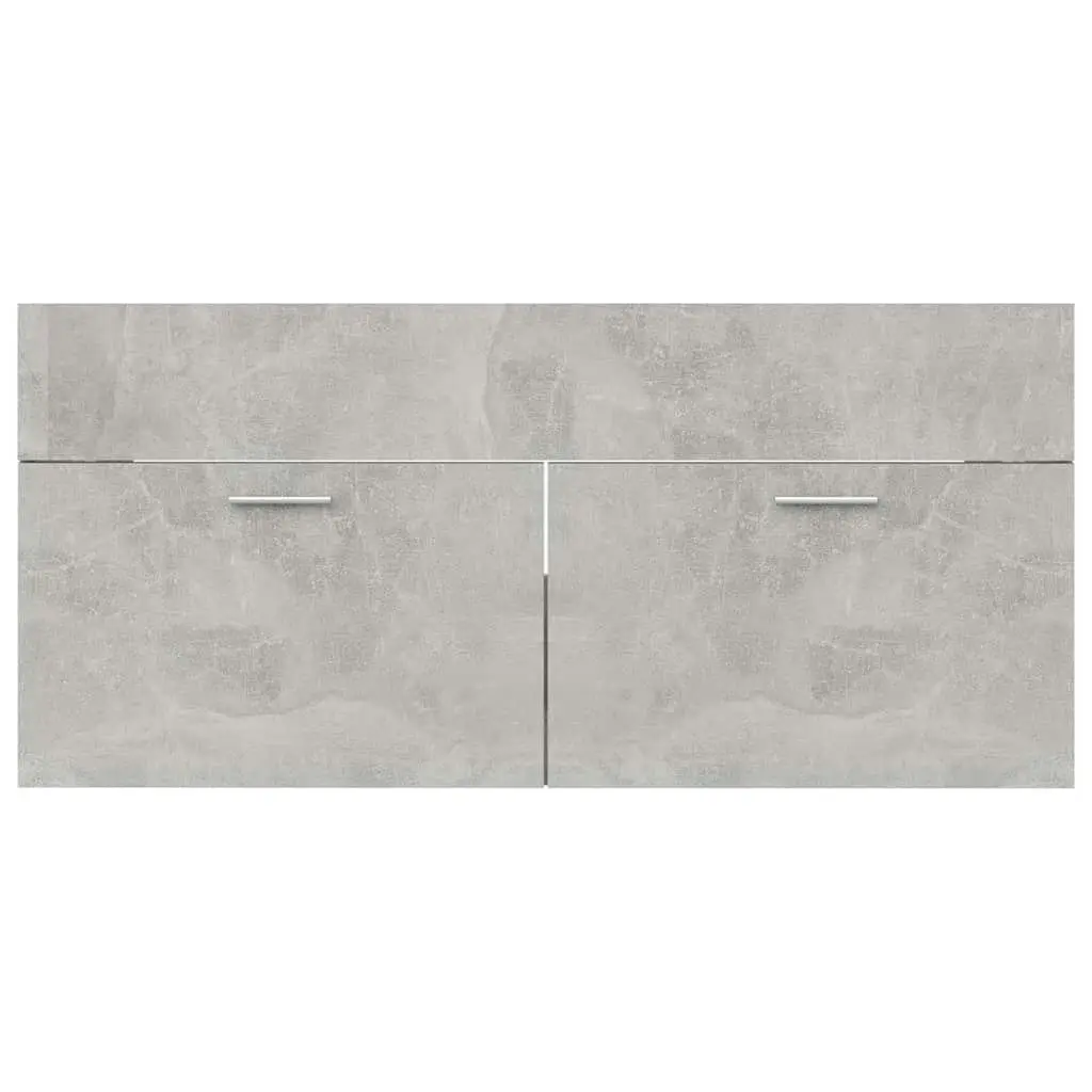 Bathroom Furniture Set Concrete Grey Engineered Wood 3070896