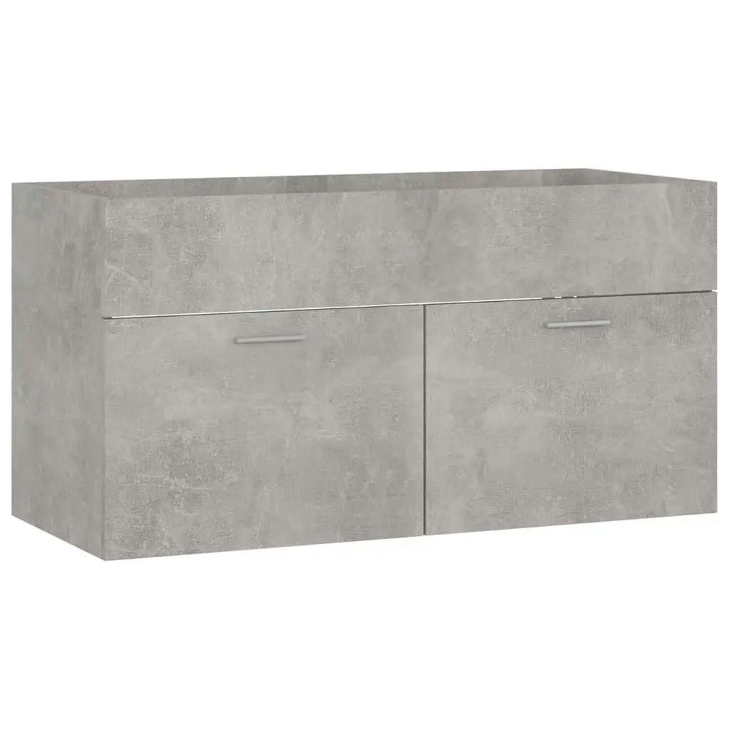 Bathroom Furniture Set Concrete Grey Engineered Wood 3070887