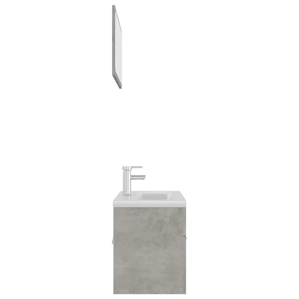 Bathroom Furniture Set Concrete Grey Engineered Wood 3070887