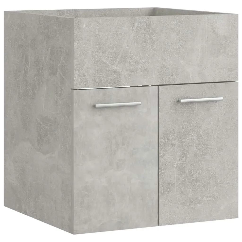 Bathroom Furniture Set Concrete Grey Engineered Wood 3070860