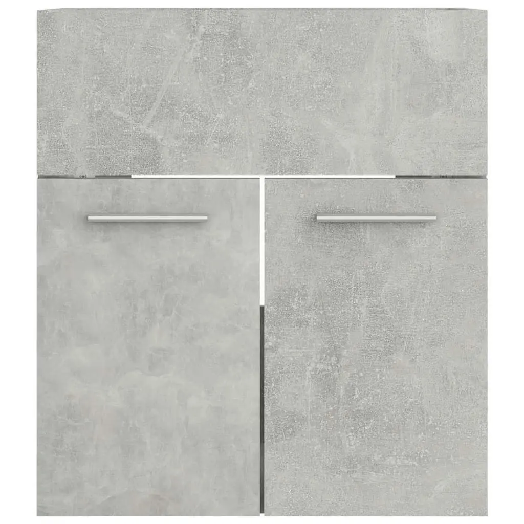 Bathroom Furniture Set Concrete Grey Engineered Wood 3070860