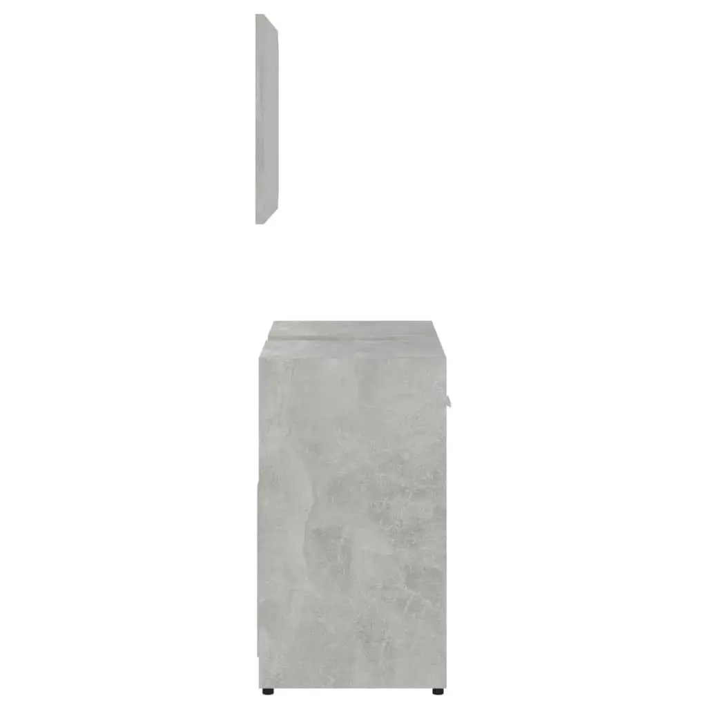 Bathroom Furniture Set Concrete Grey Engineered Wood 802583