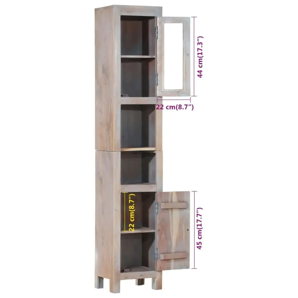 Bathroom Cabinet 30x25x160 cm Solid Wood Acacia 351614