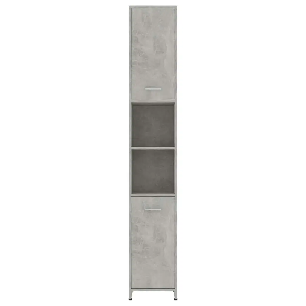 Bathroom Cabinet Concrete Grey 30x30x183.5 cm Engineered Wood 802601