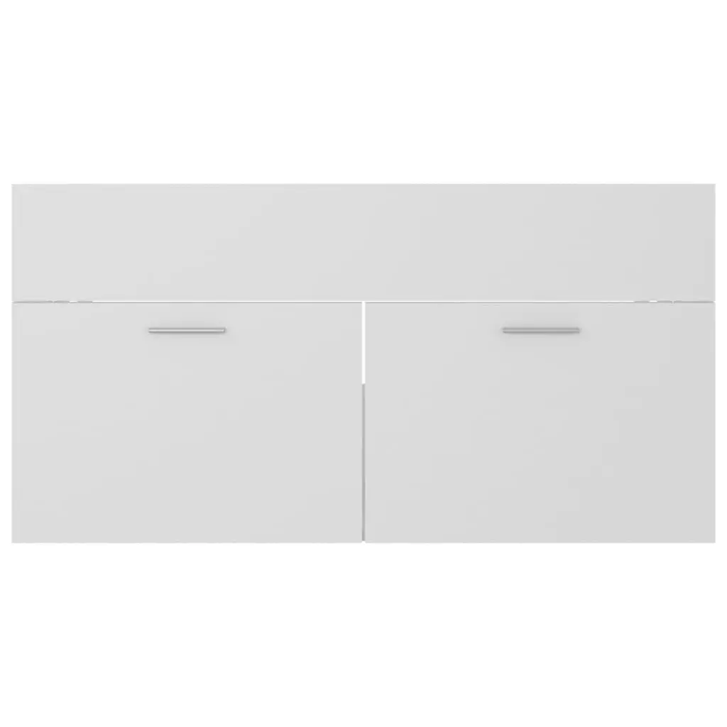 Bathroom Furniture Set White Engineered Wood 3071153