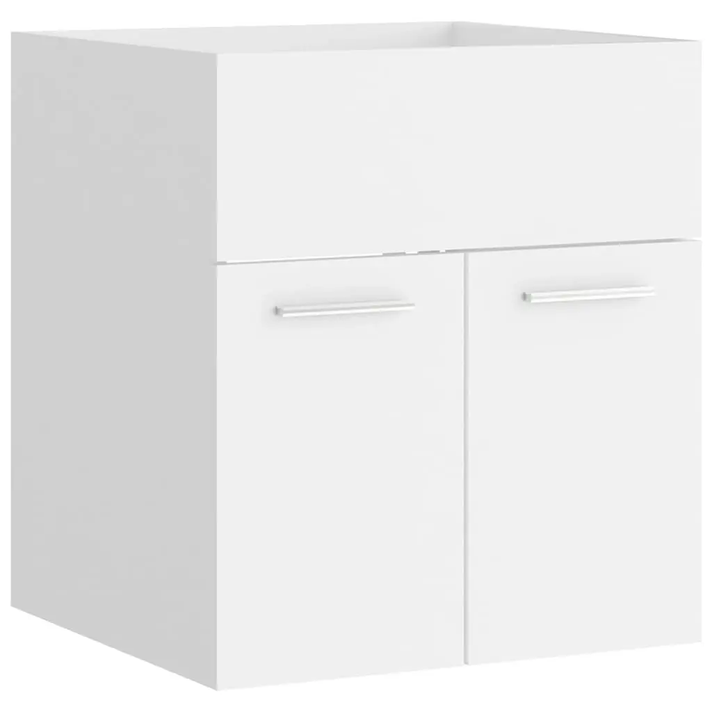 Bathroom Furniture Set White Engineered Wood 3071126