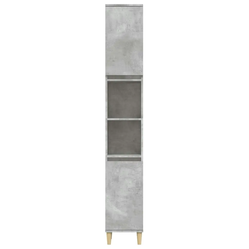 Bathroom Cabinet Concrete Grey 30x30x190 cm Engineered Wood 819792