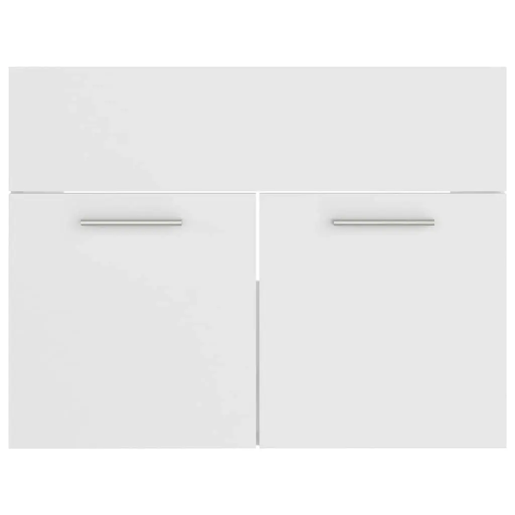 Bathroom Furniture Set White Engineered Wood 3070955