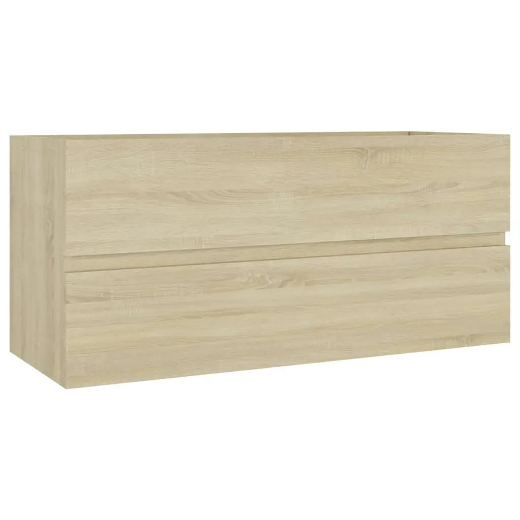 Bathroom Furniture Set Sonoma Oak Engineered Wood 3071615