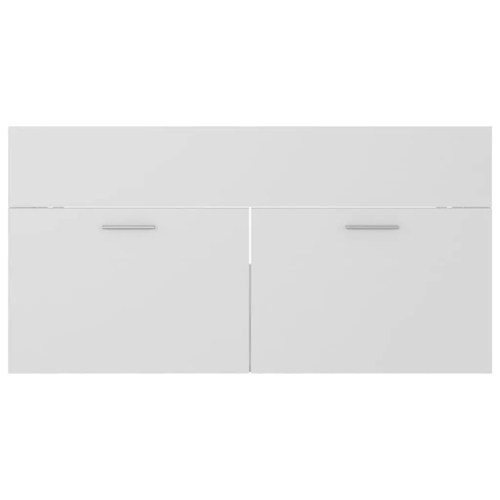 Bathroom Furniture Set White Engineered Wood 3070883