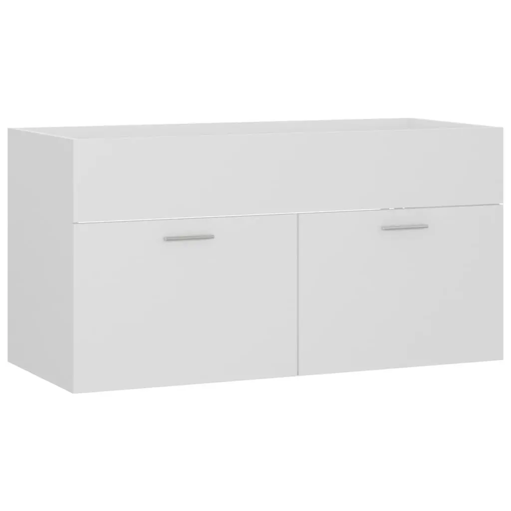 Bathroom Furniture Set White Engineered Wood 3070973