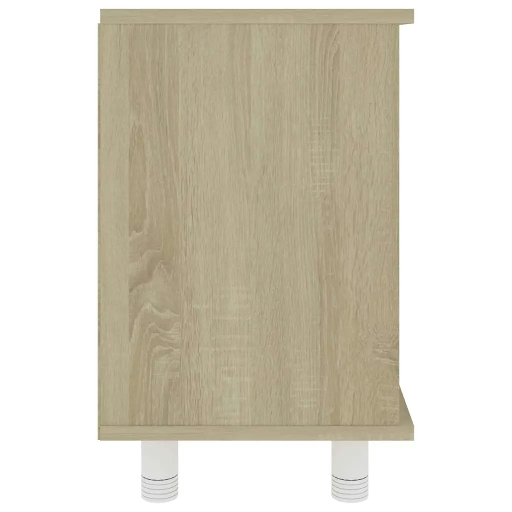 Bathroom Cabinet Sonoma Oak 60x32x53.5 cm Engineered Wood 802636