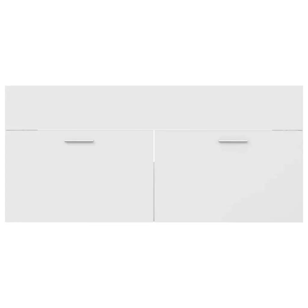 Bathroom Furniture Set White Engineered Wood 3071162