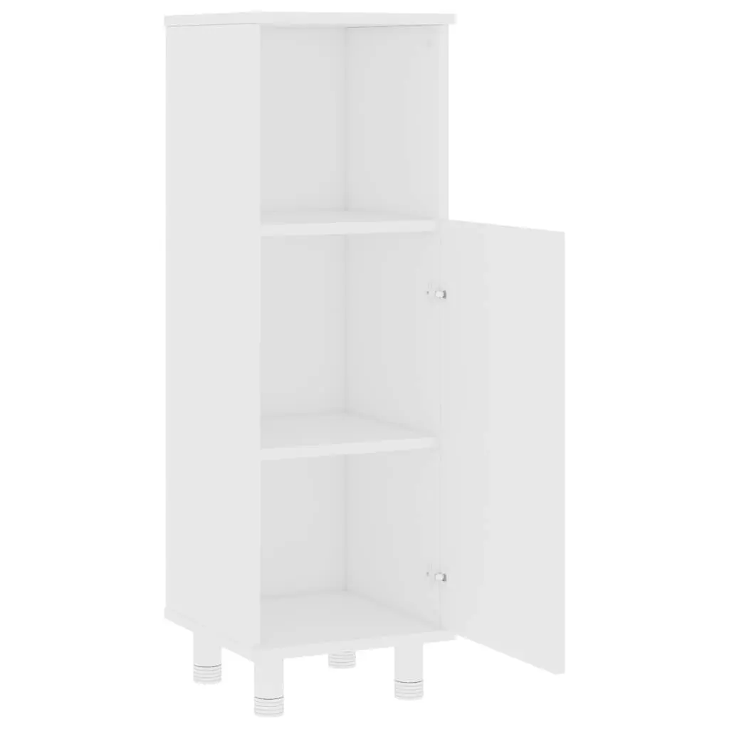 Bathroom Cabinet White 30x30x95 cm Engineered Wood 802615