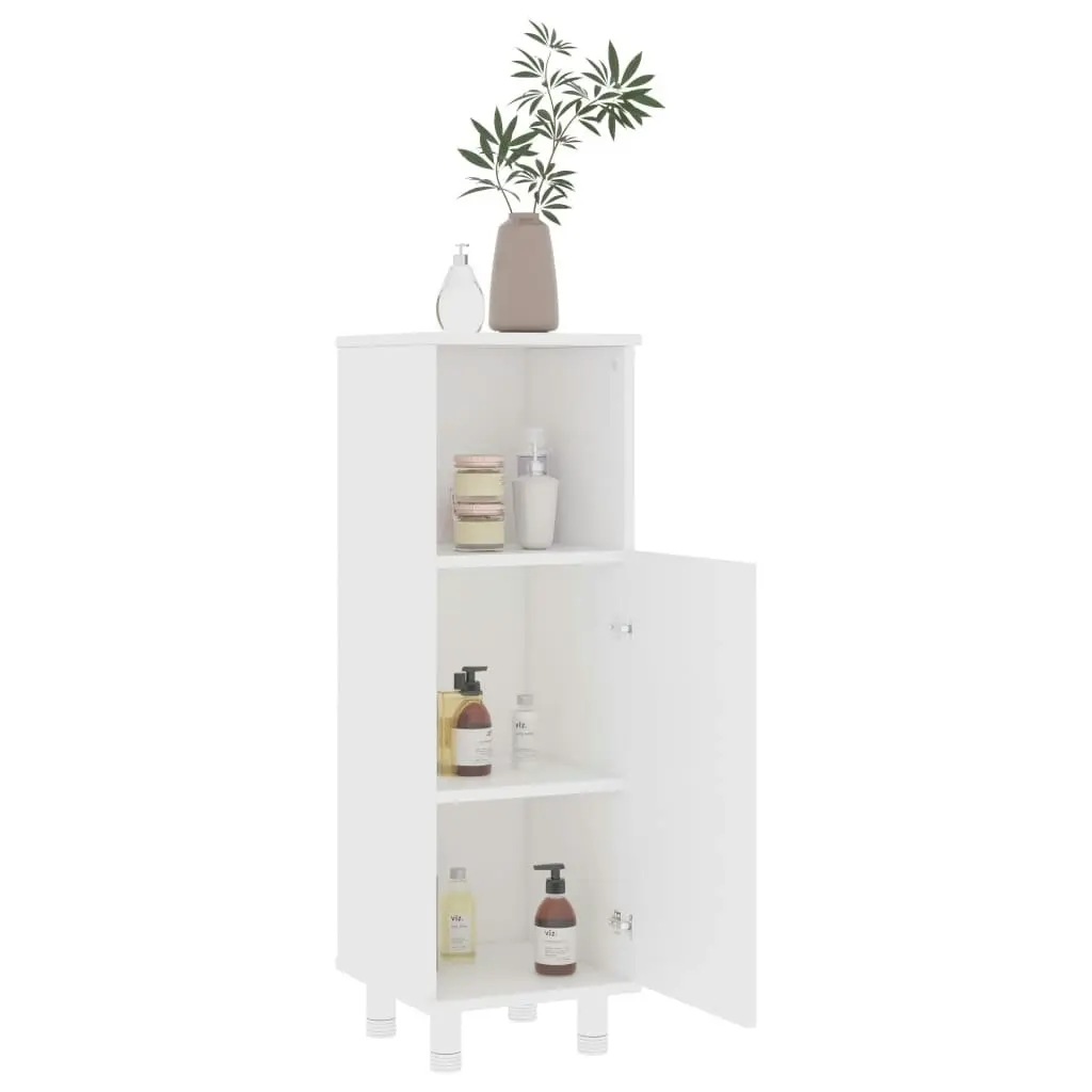 Bathroom Cabinet White 30x30x95 cm Engineered Wood 802615