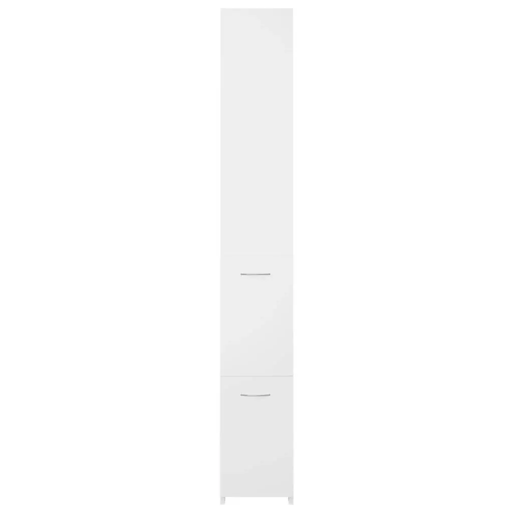 Bathroom Cabinet White 25x26.5x170 cm Engineered Wood 808431