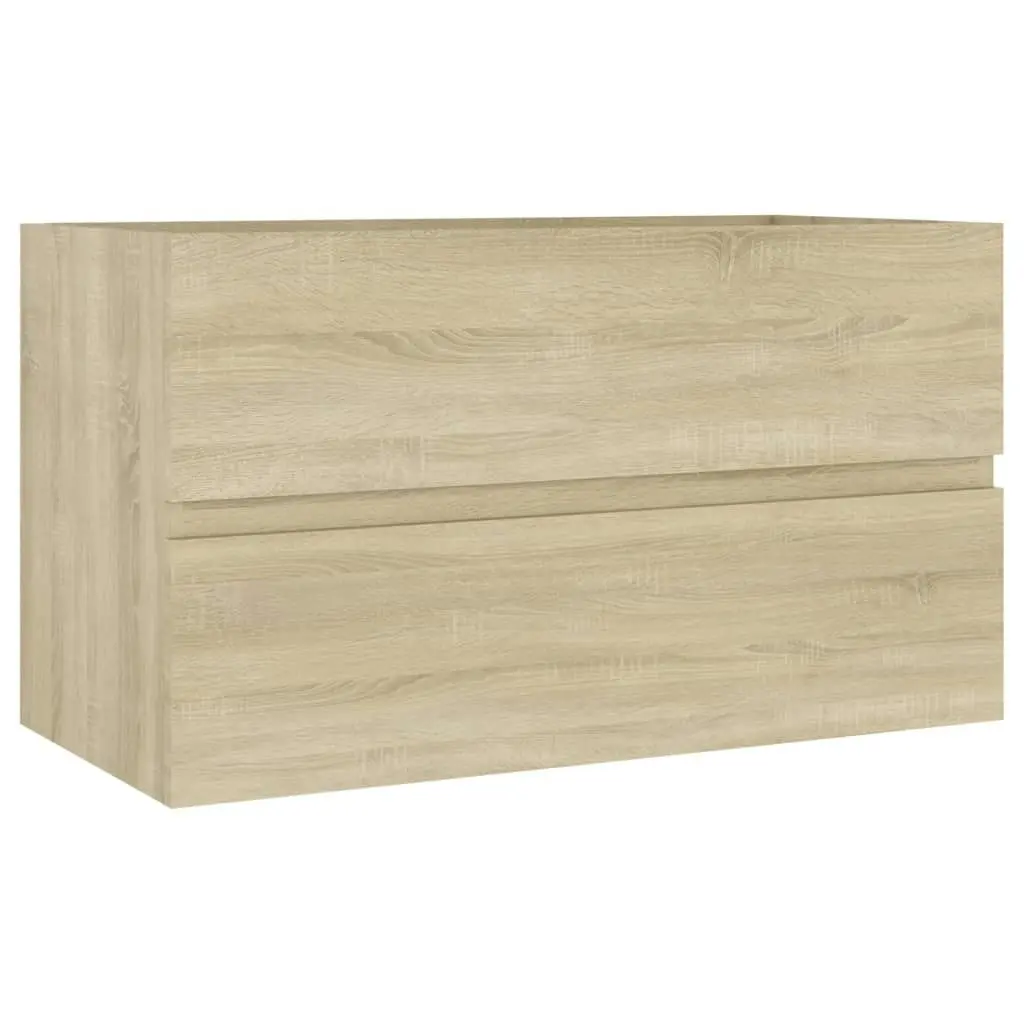 Bathroom Furniture Set Sonoma Oak Engineered Wood 3071597